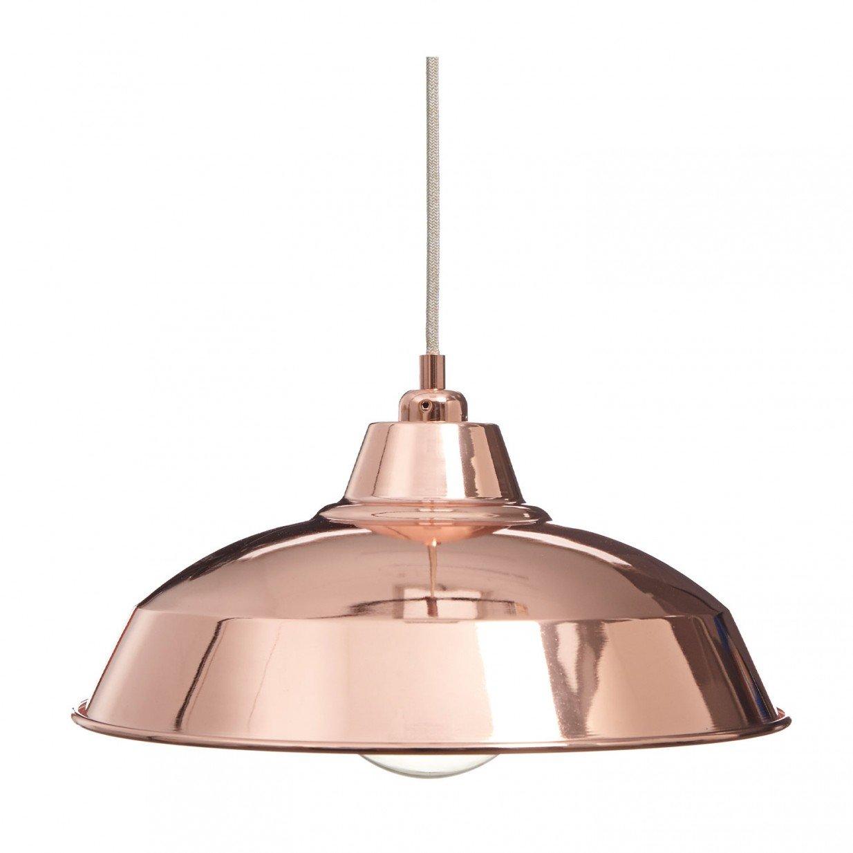 Industrial Pendant Ceiling Lamp Shade Set Rose Gold 360mm